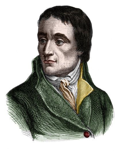 Portrét Jean Baptiste (Jean-Baptiste) Carriera (1756-1794), francouzských politiků - v „“L’Histoire de France““ od Henriho Martina od French School