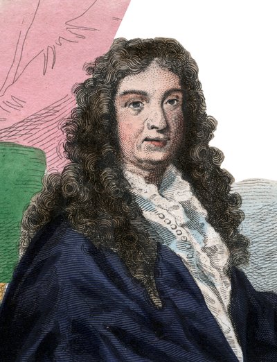 Portrét Jean Baptiste Lully (1632-1687), francouzský skladatel. od French School