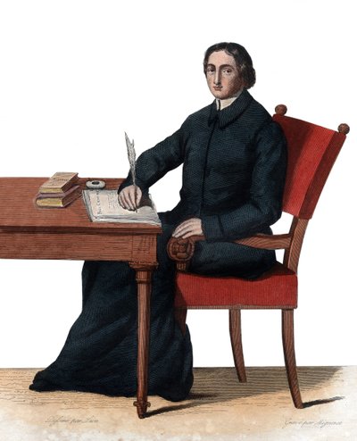 Portrét Jeana Baptista Massillona (1663-1742), francouzského katolického biskupa a kazatele, biskupa z Clermontu. od French School