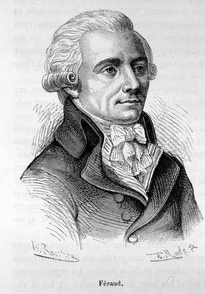 Portrét Jeana Ferauda (nebo Ferrauda), francouzského politika (1764-1795) - v „“L