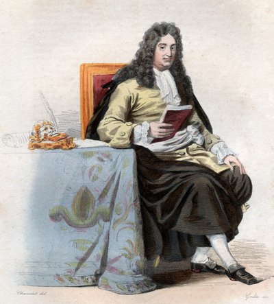 Portrét Jeana Racina (1639-1699), francouzského dramatika. od French School
