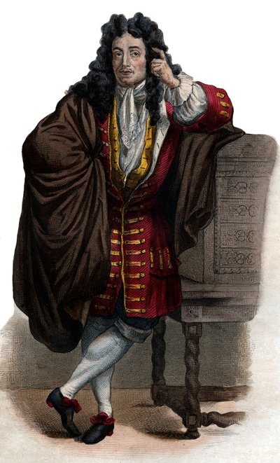 Portrét Jean de La Bruyere (Labruyere) (1645-1696), francouzský esejista a moralista. od French School