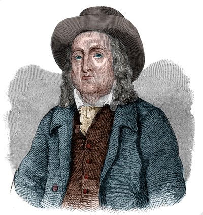 Portrét Jeremyho Benthama (1748-1832), anglického filozofa, ekonoma a teoretického právníka. od French School