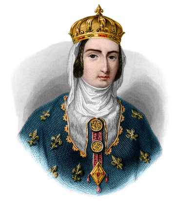 Portrét Jany I. Navarrské (1273-1305), královny Navarry a královny choti Francie. od French School