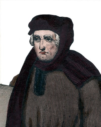 Portrét Johna Froissarta (1337-1404), francouzských kronikářů středověké Francie. od French School