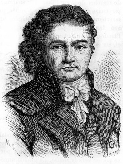 Portrét Josepha Lebona - v „Dějinách Francie““ od Henriho Martina od French School