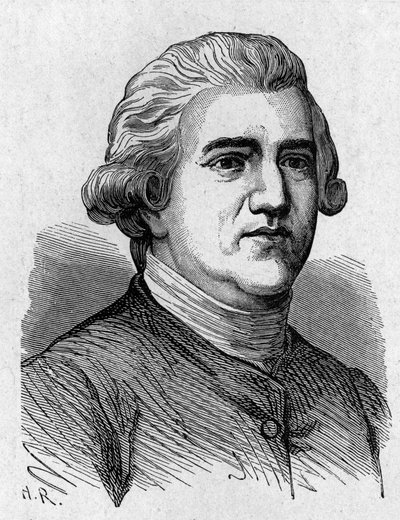 Portrét Josiaha Wedgwooda (1730 - 1795), britského umělce a průmyslníka - v „“ Album of Science; proslulí učenci; Velké objevy””” 1896. od French School