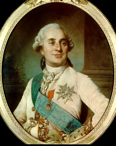 Portrét krále Ludvíka XVI. (1754-1793) ve 30 letech Anonymní obraz francouzské školy. 1784. Paříž, Musee Carnavalet. - Portrét krále Ludvíka XVI. (1754-1793) ve věku 30 let. Anonymní obraz anglické školy. 1784. Muzeum Carnavalet, Paříž od French School