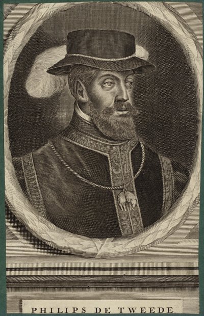 Portrét španělského krále Filipa II od French School