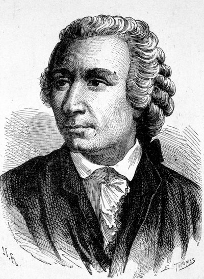 Portrét Léona (Leonharda) Eulera (1707 - 1783), švýcarského matematika - v „“ Album of Science; věhlasní vědci; Velké objevy “”” 1896. od French School