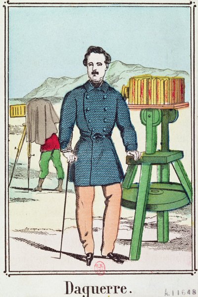 Portrét Louis-Jacques Daguerre (1787-1851) od French School