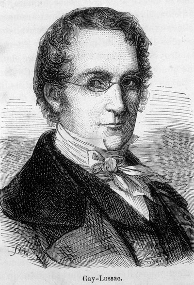 Portrét Louise-Josepha Gay-Lussaca (Louis Joseph Gay Lussac) (1778-1850), francouzského fyzika a chemika - v „“L’Histoire de France““ od Henriho Martina od French School