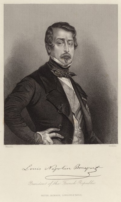 Portrét Louis-Napoleon Bonaparte od French School
