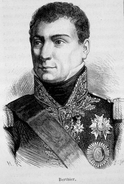 Portrét Louis Alexandre (Louis-Alexandre) Berthier, francouzský maršál (1753 - 1815) - v „“L’Histoire de France““ od Henriho Martina od French School