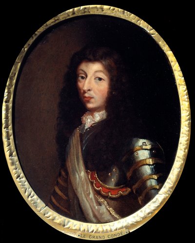Portrét Ludvíka II., prince Bourbonského (Bourbon-Conde), Grand Conde (1621-1686) Obraz francouzské školy 17. století. Paříž, Musee de l