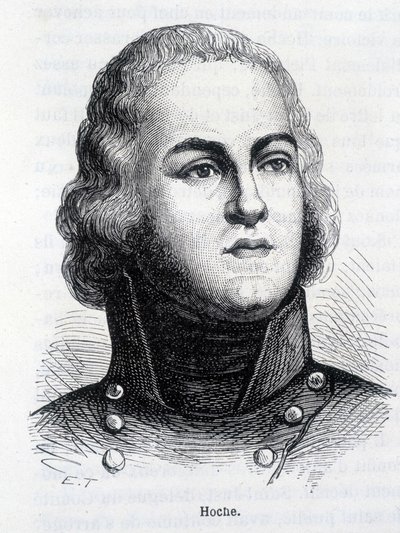 Portrét Louise Lazare Hoche (1768-1797), francouzského generála - v „“L’Histoire de France““ od Henriho Martina od French School
