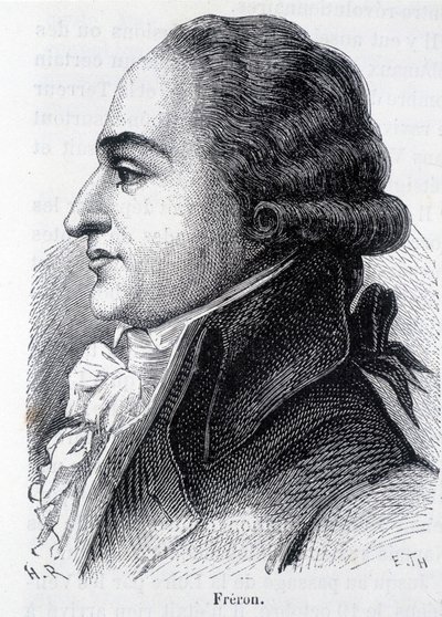 Portrét Louise Marie Stanislas Freron (1754-1802), francouzského publicisty - v „“L’Histoire de France““ od Henriho Martina od French School