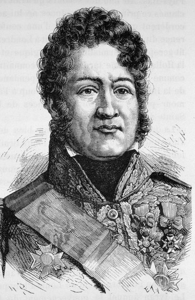 Portrét Ludvíka Filipa I. (1773 - 1850) - v „Dějinách Francie“ od Henriho Martina od French School