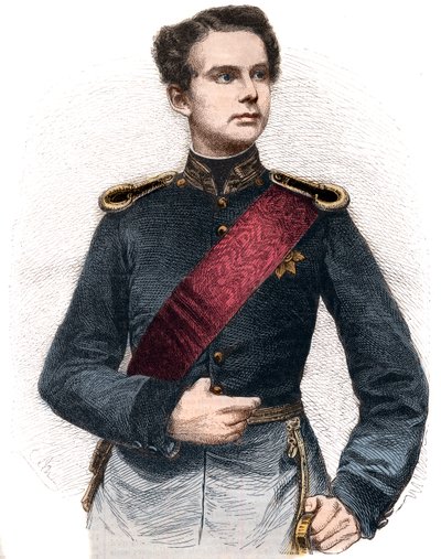 Portrét Ludwiga II Bavorského (1845-1886), krále Bavorska. od French School