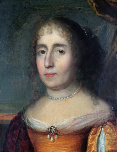 Portrét Madame de Scudery (1607-1701) od French School