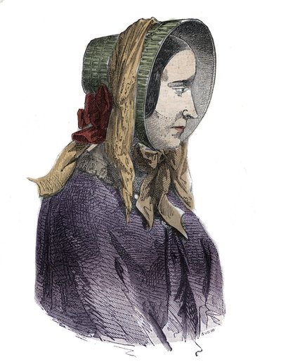 Portrét Marie Fortunee Capelle, Marie Lafarge (madame) (1816-1852) francouzský zločinec - rytina v „Causes celebres de tous les peuple“ od Armanda Fouquiera (1817-18?) 1858-1867 - soukromá sbírka od French School