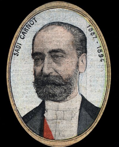 Portrét Marie Francois Sadi Carnotové (1837-1894), prezidentky Francouzské republiky. od French School