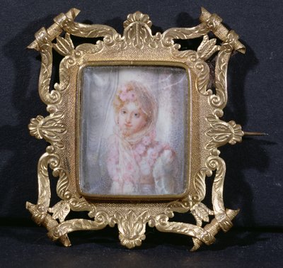 Portrét Marie Laczinské (1786-1817) hraběnky Walewské (wc na slonovině) od French School