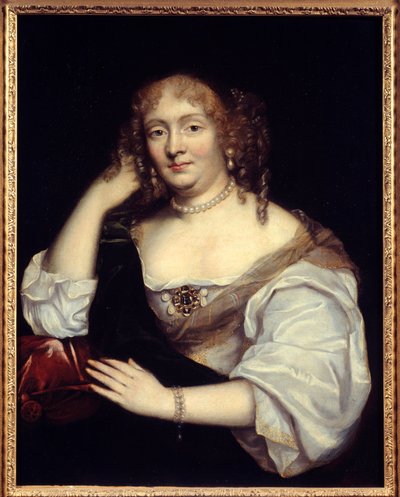 Portrét Marie de Rabutin-Chantal (Rabutin Chantal), markýze ze Sevigne známé jako Madame de Sevigne (1626-1696), malířky francouzské školy. Slunce 17. století. 0,81 x 0,65 m od French School