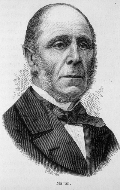 Portrét Martela (politika - za Thierse) - v „Dějinách Francie““ od Henriho Martina od French School