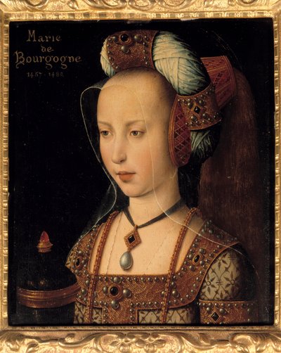 Portrét Marie Burgundské (1457-1482), vévodkyně a hraběnka Burgundska od French School