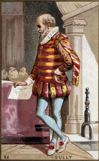 Portrét Maxmiliána de Bethune, barona de Rosny, vévody ze Sully (1560-1641), francouzského politika. od French School