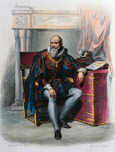 Sullyn herttuan Maximilien De Bethunen muotokuva od French School