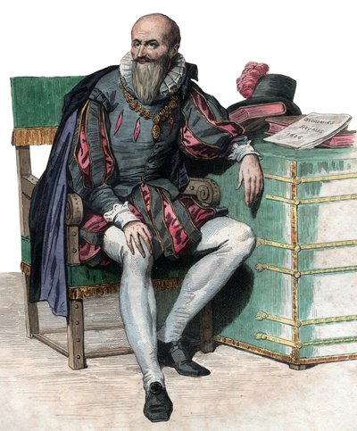 Portrét Maximiliena de Bethune, vévody ze Sully (1559-1641), francouzského vojáka a ministra. od French School
