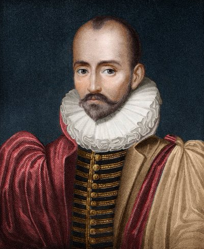 Portrét Michela Eyquema de Montaigne od French School
