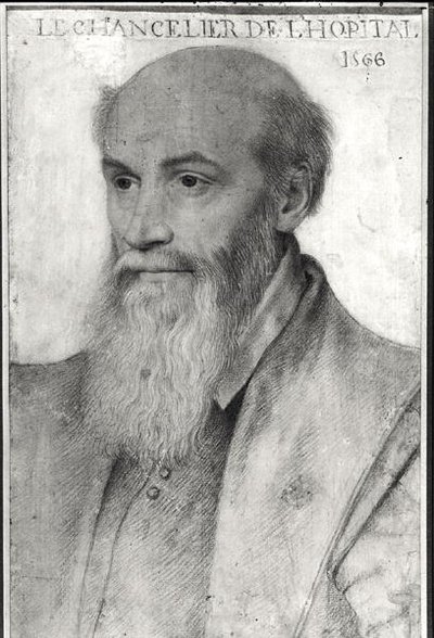 Portrét Michela de LHospital (asi 1504-73) 1566 od French School