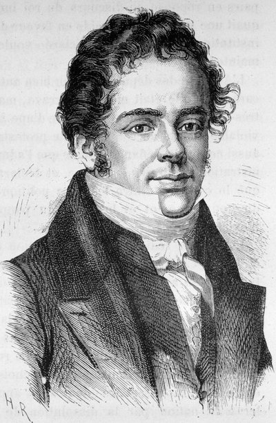 Portrét Montbela, francouzského politika (1787 - 1861) - v „“L’Histoire de France““ od Henriho Martina od French School