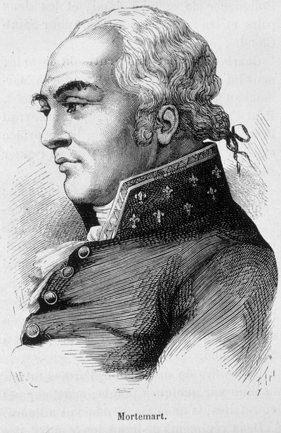 Portrét Mortemarta - v „Dějinách Francie“ od Henriho Martina od French School