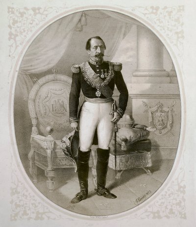 Portrét Napoleona III. (1808 - 1873) od French School