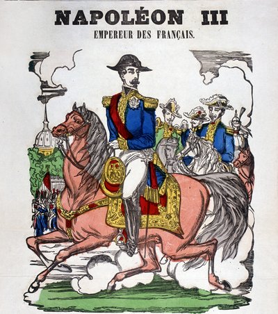 Portrét Napoleona III. Obrázek Epinal od French School
