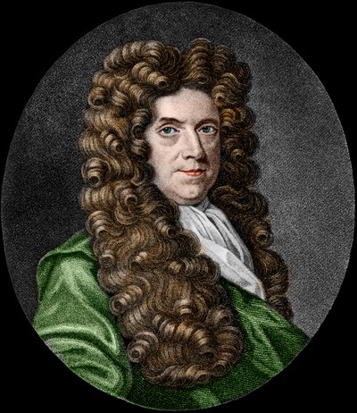 Portrét Neremiah Grew (1641-1721). anglický botanik. od French School