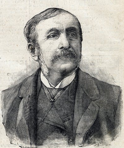 Portrét Pavla hraběte z Remusatu (1831-1897) francouzského novináře a spisovatele od French School
