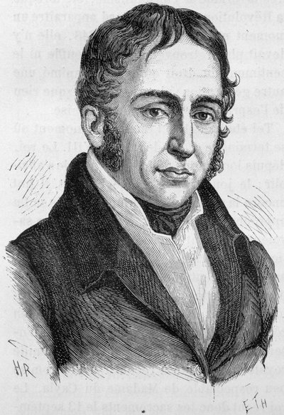 Portrét Paula Louise Couriera - v „Dějinách Francie“ od Henriho Martina od French School
