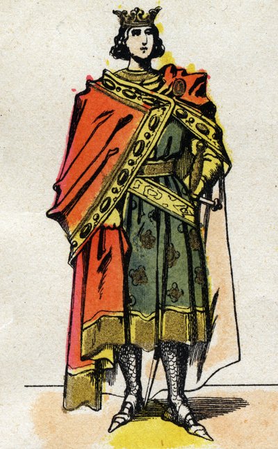Portrét Filipa V. Dlouhého (1294 - 1322), francouzského krále. od French School