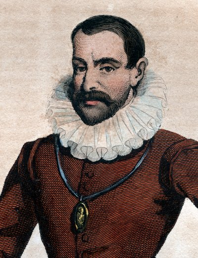 Portrét Philippe Duplessis Mornay (1549-1623), seigneur du Plessis Marly, francouzský protestantský spisovatel. od French School