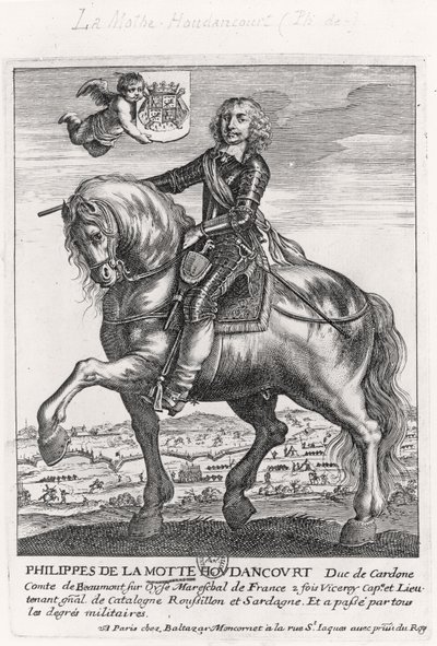 Portrét Philippe de La Mothe Houdancourt (1605-57) od French School