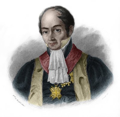 Portrét Pierre-Francois-Hercule (Pierre Francois Hercule), hrabě ze Serre (1776-1824), francouzský politik. v „“ LIBRE DES SPEAKERS““ od Louise de Cormenin Timona. 1842. Soukromá sbírka. od French School