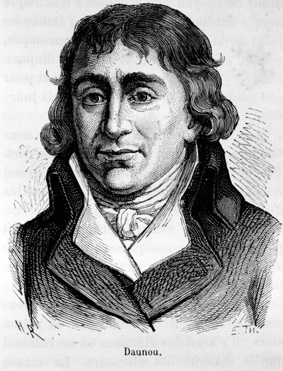 Portrét Pierra Clauda Francoise Daunoua, francouzského politika a historika (1761-1840) - v „“ L