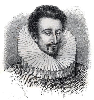 Portrét Pierra Farnese (Pietro Farnese) (1350-1415). Má na sobě jahodový obojek. Rytina do „“ Historie papežů (...) Zločiny královny, krále a císařů v průběhu staletí“ od Maurice Lachatre od French School