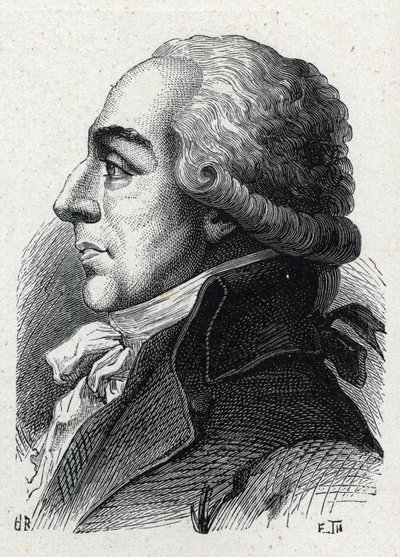 Portrét Pierra Louise Roederera (1754-1835) francouzského právníka a politika. Rytina z roku 1889. Soukromá sbírka. od French School