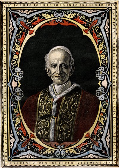 Portrét papeže Lva XIII. (Leone XIII., Gioacchino Pecci od French School